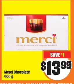 Chalo FreshCo Merci Chocolate 400 g offer