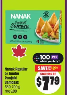 Chalo FreshCo Nanak Regular or Jumbo Punjabi Samosas 580-700 g offer