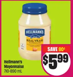 Chalo FreshCo Hellmann's Mayonnaise 710-890 mL offer