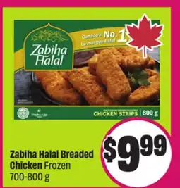 Chalo FreshCo Zabiha Halal Breaded Chicken Frozen 700-800 g offer