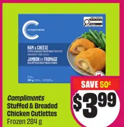 Chalo FreshCo Compliments Stuffed & Breaded Chicken Cutlettes Frozen 284 g offer