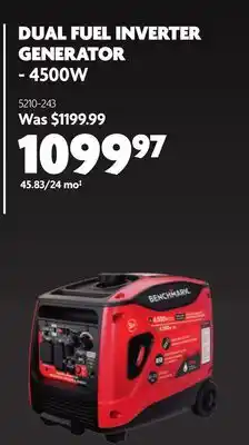Home Hardware DUAL FUEL INVERTER GENERATOR - 4500W offer