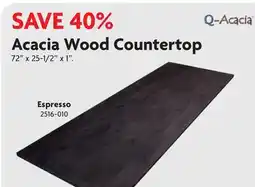 Home Hardware Acacia Wood Countertop - Espresso offer
