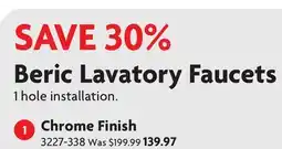 Home Hardware Beric Lavatory Faucet -Chrome Finish offer