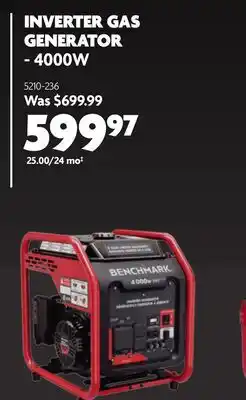 Home Hardware INVERTER GAS GENERATOR - 4000W offer