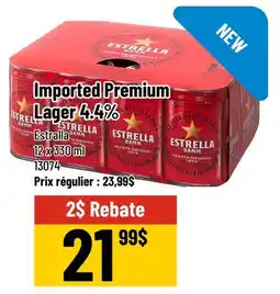Mayrand Estrella Premium Lager Beer 4.4% 12 x 330 ml offer