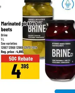 Mayrand Marinated pickles or beets Brine 1 L offer