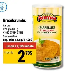 Mayrand Aurora Breadcrumbs offer