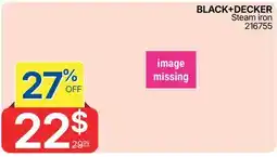 Rossy missing BLACK + DECKER Steam iron offer