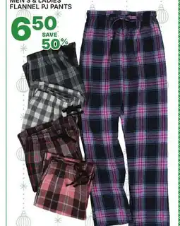 Rossy MEN'S & LADIES' FLANNEL PJ PANTS offer