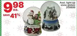 Rossy Asst. light-up snow globes offer