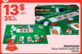 Rossy PROPOKER Texas Hold' em poker set offer