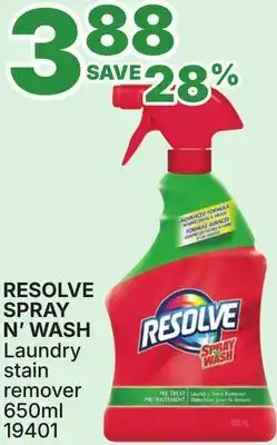 Rossy RESOLVE SPRAY N'WASH Laundry stain remover offer