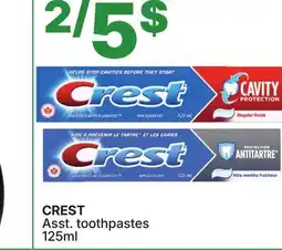 Rossy CREST Asst. toothpastes 125ml offer