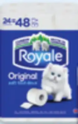 Walmart Royale 2-ply bathroom tissue 24=48 rolls Pack offer