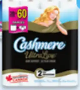 Walmart Cashmere bathroom tissue UltraLuxe 20 = 60, 198 sheets per roll offer