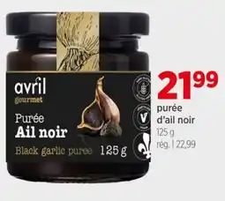 Avril purée d'ail noir offer