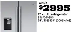 RONA 26 cu. ft. refrigerator 36 offer