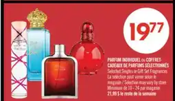 Pharmaprix Selected Singles or Gift Set Fragrances offer