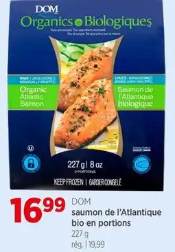 Avril DOM saumon de l'Atlantique bio en portions offer