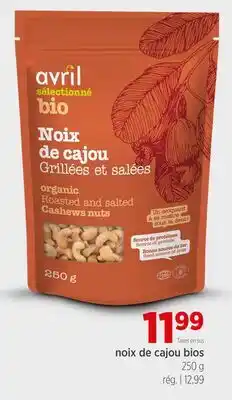 Avril Noix de cajou bios offer