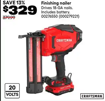 RONA CRAFTSMAN Finishing nailer offer