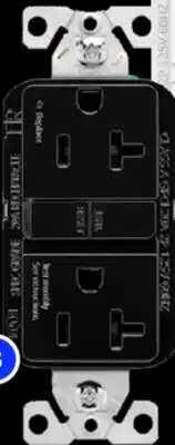 RONA 20-A, black GFCI receptacles offer