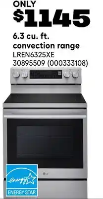 RONA 6.3 cu. ft. convection range offer