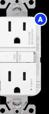 RONA EATON 15-A, white GFCI receptacles offer