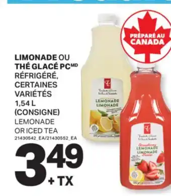 L'Intermarché LIMONADE OU THÉ GLACÉ | LEMONADE OR ICED TEA, 1,54 L offer