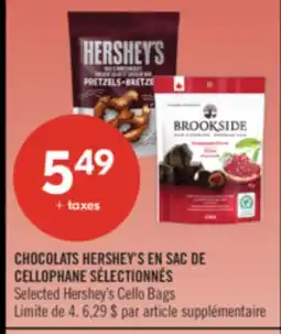 Pharmaprix Selected Hershey's Cello Bags offer