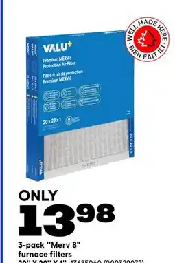 RONA 3-pack Merv 8 furnace filters offer