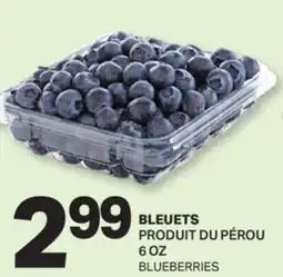 L'Intermarché BLEUETS | BLUEBERRIES, 6 OZ offer