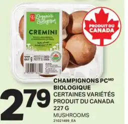 L'Intermarché CHAMPIGNONS PC BIOLOGIQUE | MUSHROOMS , 227 G offer