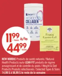 Pharmaprix NEW NORDIC Natural Health Products or LEAN FIT Weight & Diet Products offer
