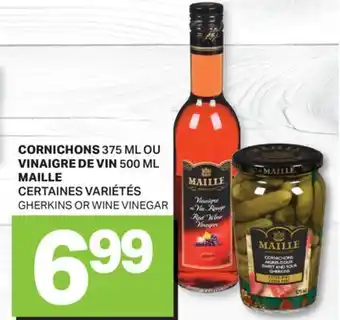L'Intermarché CORNICHONS 375 ML OU VINAIGRE DE VIN 500 ML | GHERKINS OR WINE VINEGAR offer