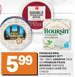 L'Intermarché FROMAGE, CAMEMBERT 165-200G, AGROPUR 170 G OU FROMAGE FRAIS 150/220 G | CHEESE offer