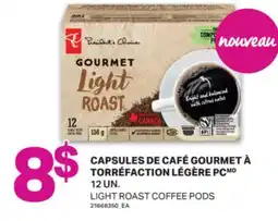 L'Intermarché CAPSULES DE CAFÉ GOURMET À TORRÉFACTION LÉGÈRE PC | LIGHT ROAST COFFEE PODS offer