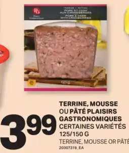 L'Intermarché TERRINE, MOUSSE OU PÂTÉ, 125/150 G offer