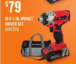 Canac 18 V 1/4 in. Impact Driver Set offer