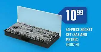 Canac 40-Piece Socket Set (SAE and metric) offer