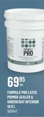 Canac Formule Pro Latex Primer-Sealer & Undercoat Interior 18.9 L offer