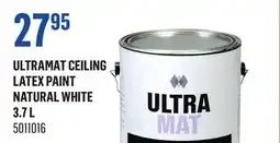 Canac UltraMat Ceiling Latex Paint Natural White 3.7 L offer