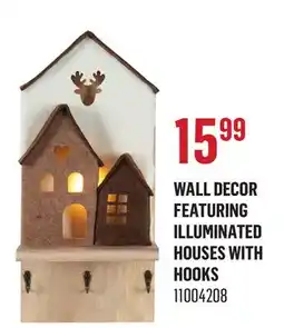 Canac Wall Decor Featuring Illuminated Houses with Hooks offer