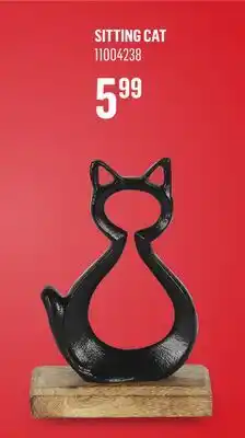 Canac Sitting Cat Decoration on Base offer