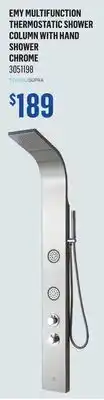 Canac TASSILI SUPRA Emy Multifunction Thermostatic Shower Column with Hand Shower offer