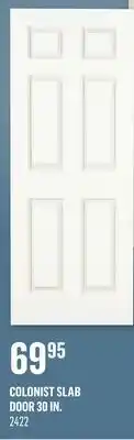 Canac Colonist Slab Door offer