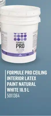 Canac Formule Pro Ceiling Interior Latex Paint Natural White 18.9 L offer