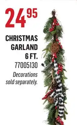 Canac Christmas Garland 6 ft offer