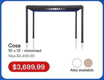 Club Piscine Cosa 10x13 - motorized offer